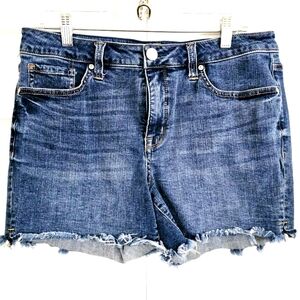 Seven7 Womens Weekend Cutoff Denim Jeans Shorts 10 Blue Casual Summer‎